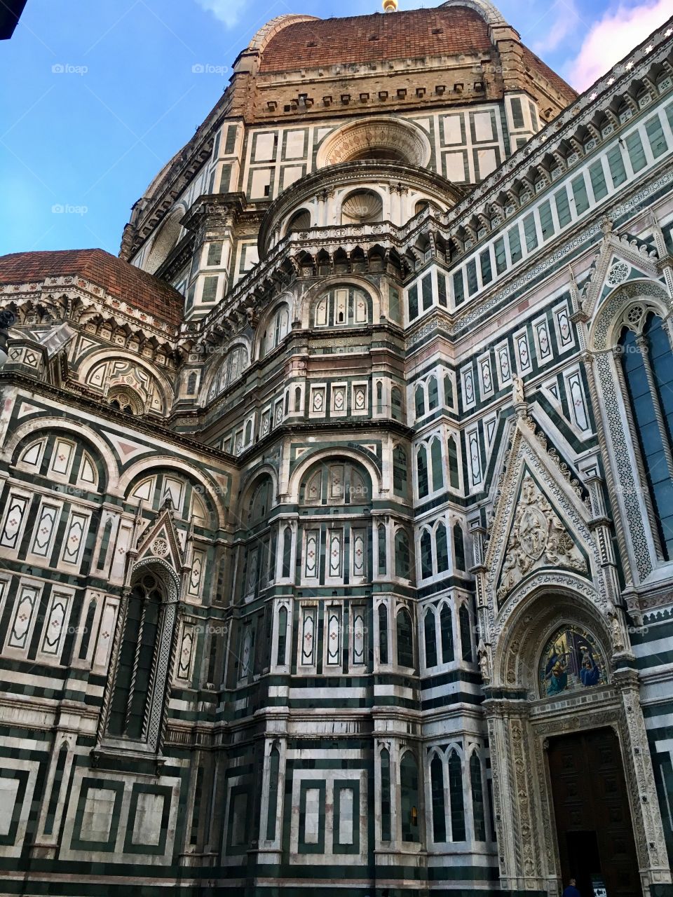 The colorful, meticulous architecture of the duomo at the center of Florentine life. Every corner is a perfect angle. It is not hard to get the impossible shot with this beauty. 
