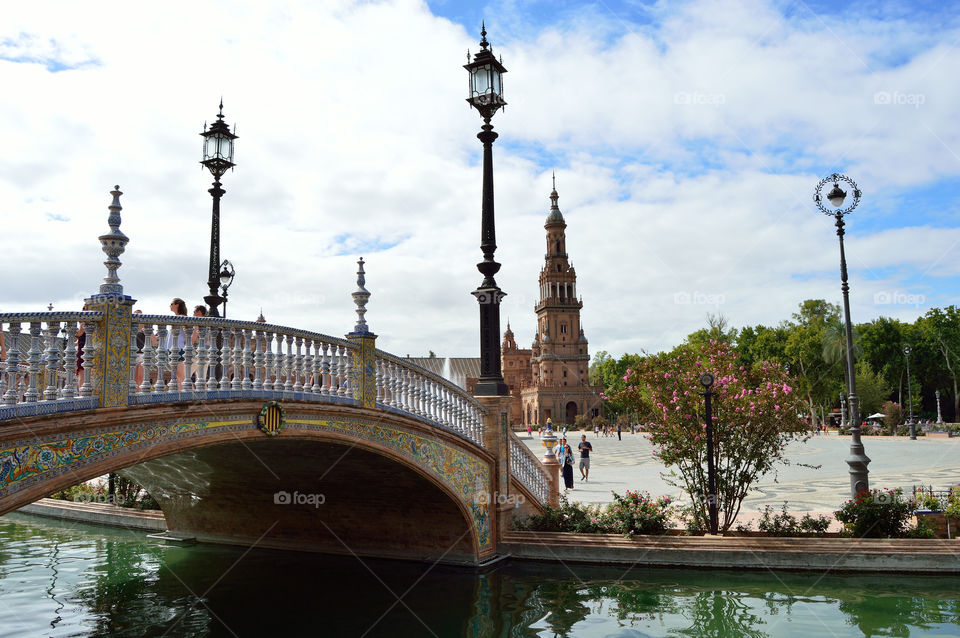 Plaza de España in Sevilla, Spain.