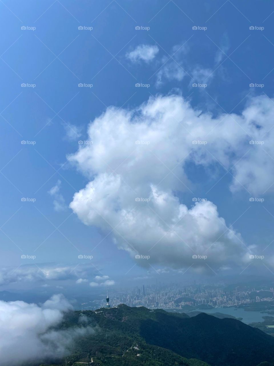 blue sky and white clouds