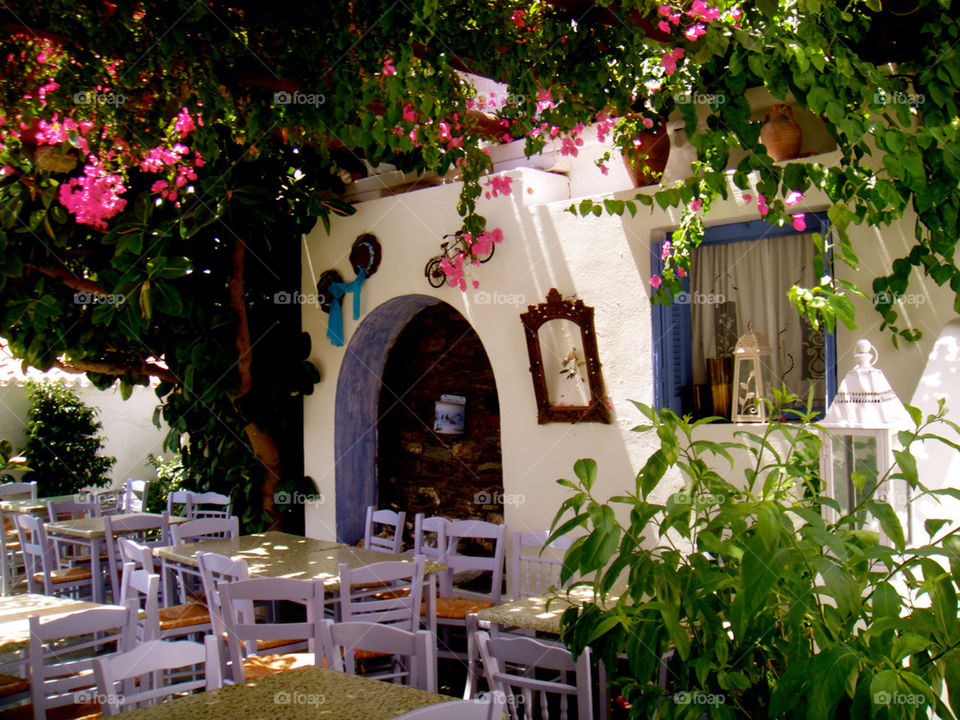 flowers island traditional greece by k_thalia
