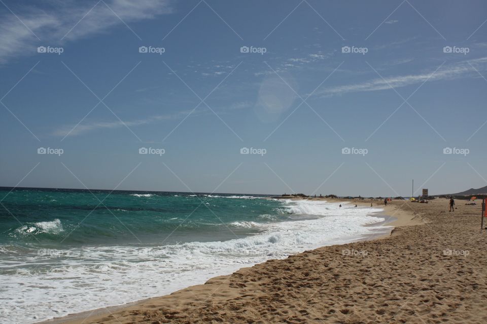 Beach at fuertaventura 