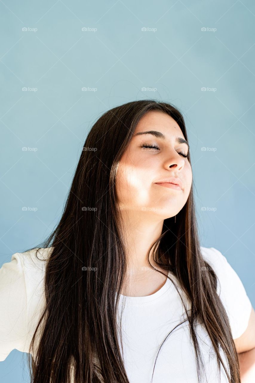 woman with beautiful hair