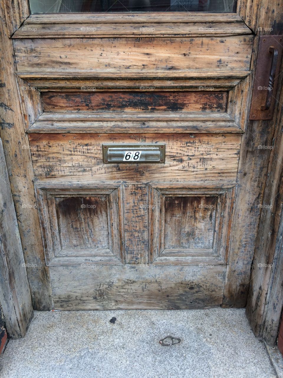 Wooden exterior door 