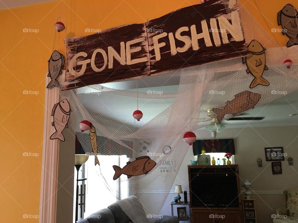Fishing theme party decorations 