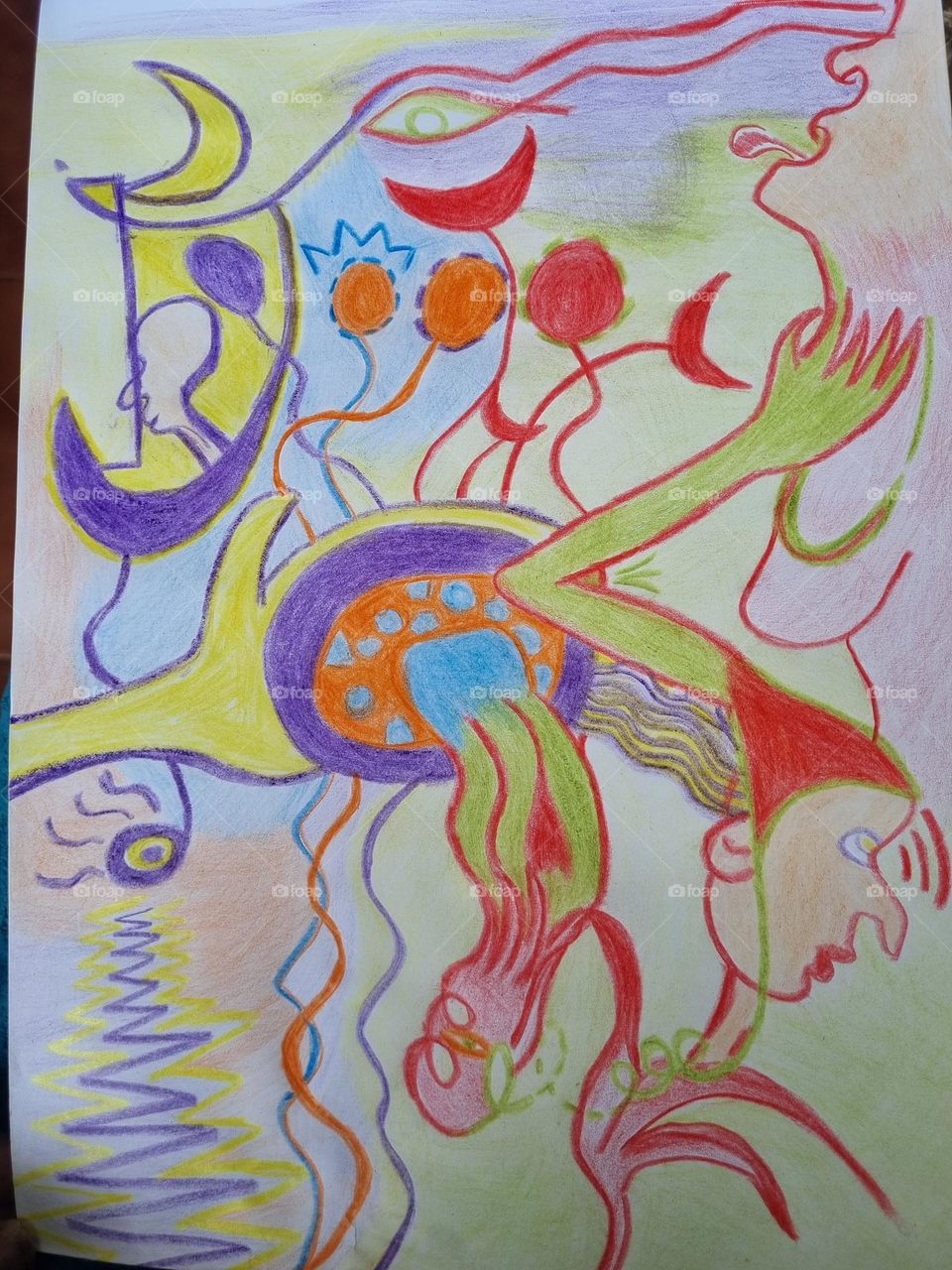 Hand drawn by me: The meaning is "that the answer lies within ourselves, from beginning to end."