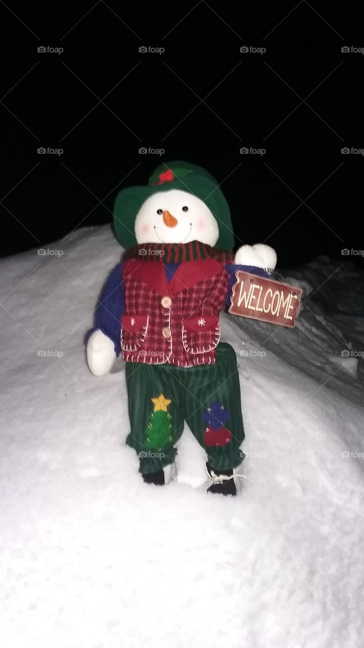 snowman welcome