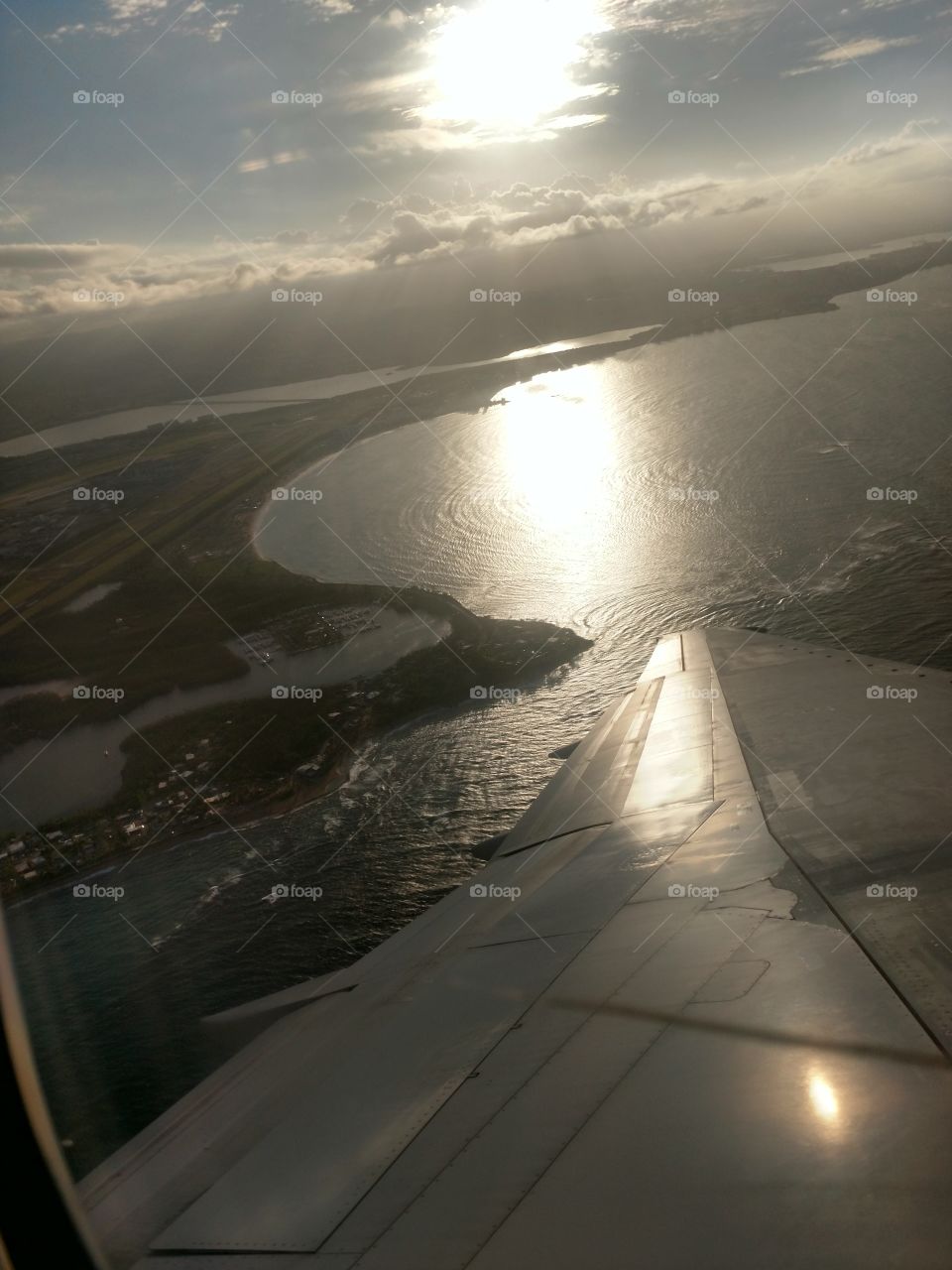 My last view of Puerto Rico before we sling shotted away.