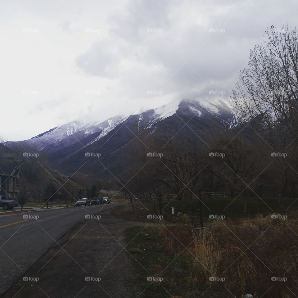 Snow, Mountain, Landscape, Road, No Person