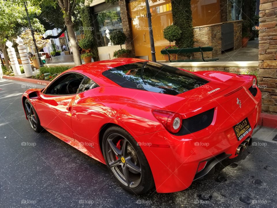 red Ferrari