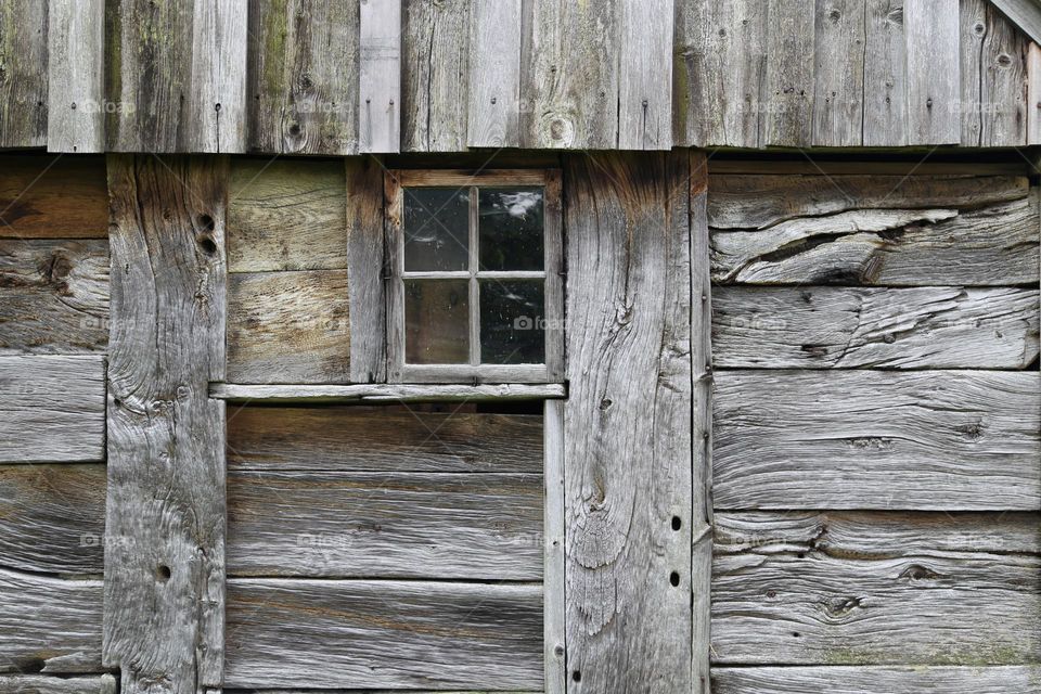 Historical building made of natural colored wood 