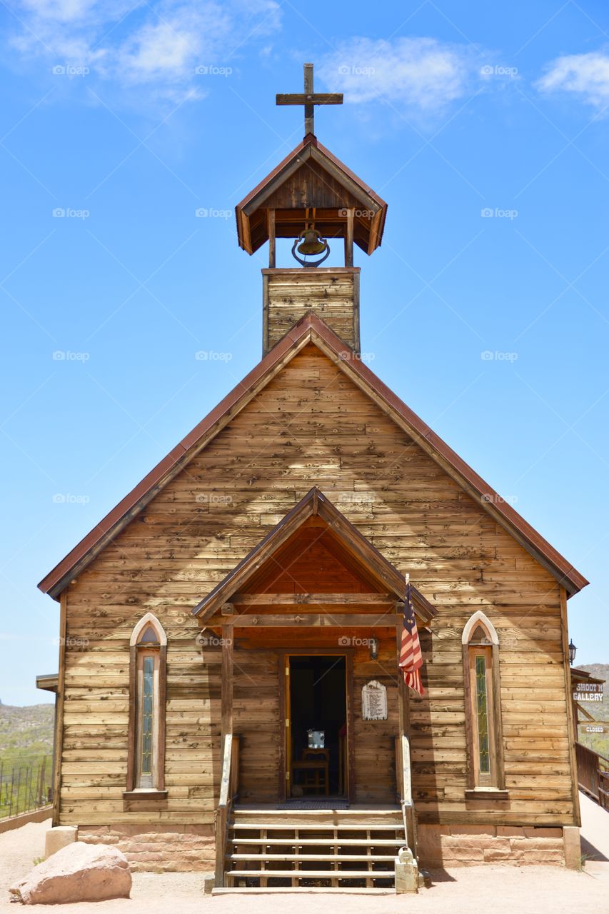 Old church in mining town