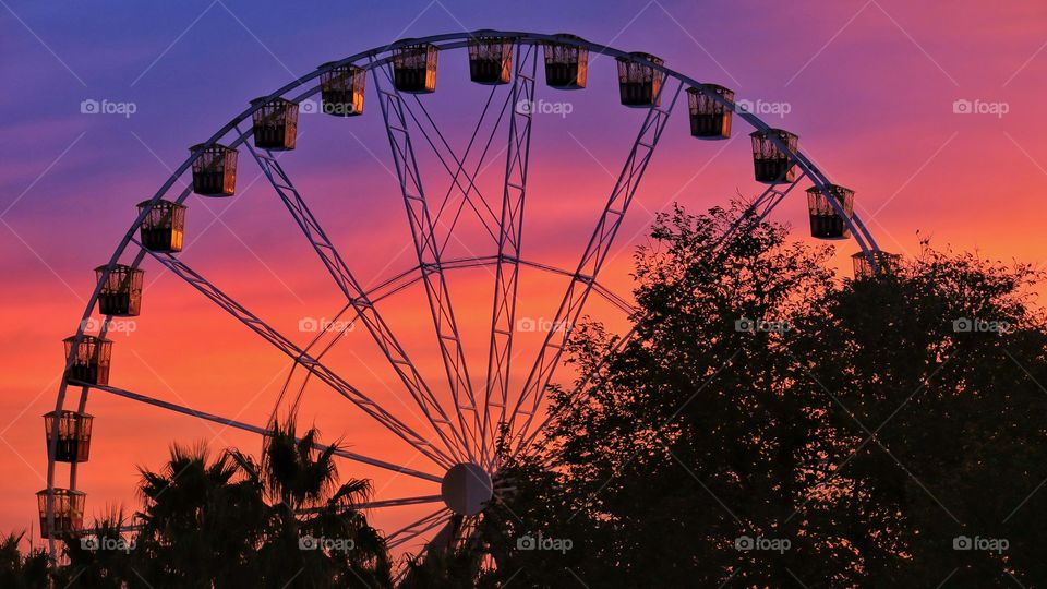 Sunrise Over The Ferris wheel