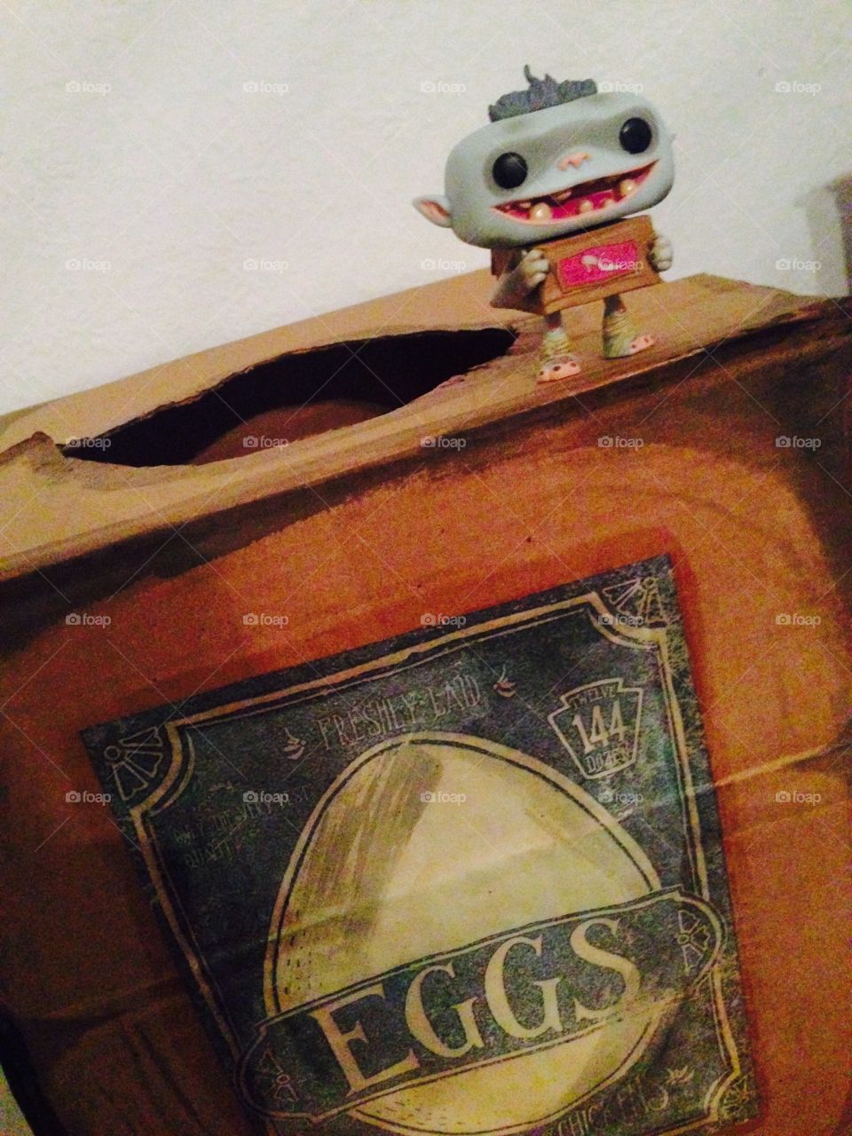 Boxtrolls. This is shoe from the boxtrolls on top of my diy eggs costume 