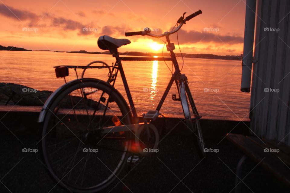Bicycle summer. I made this picture in Sweden after a cloudburst a summer evening. The picture has not been modified
