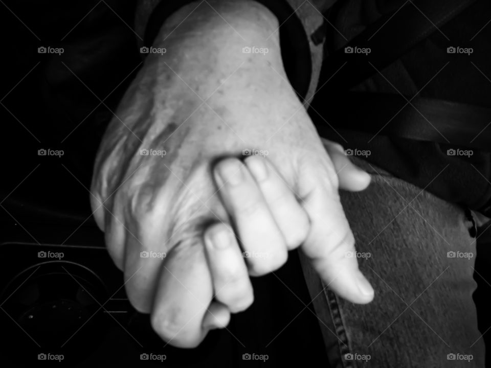 Close-up of holding hands