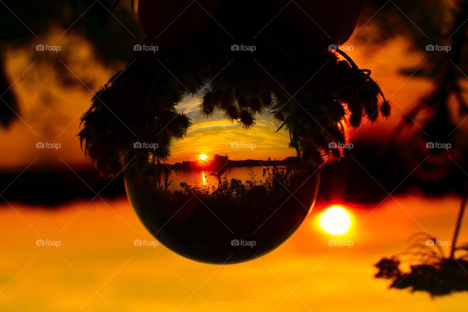 Beautiful view at sunset