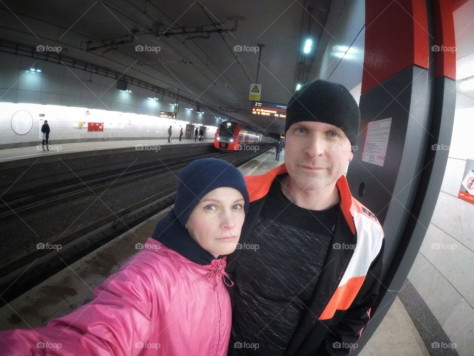 Selfie at the station