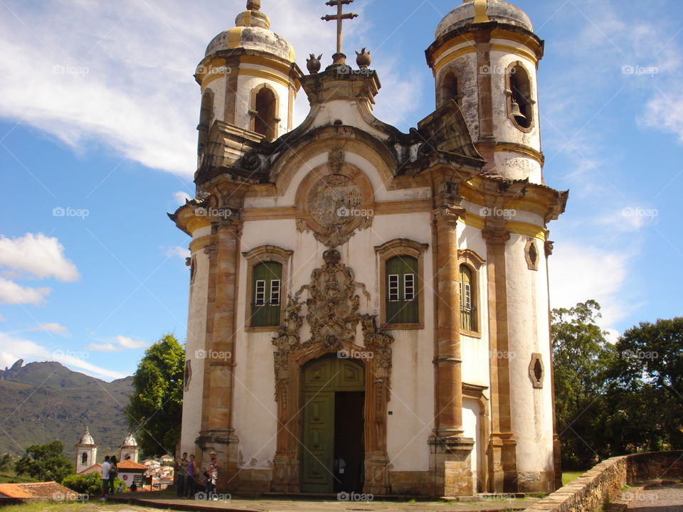 church in Ouro Preto MG Brasil