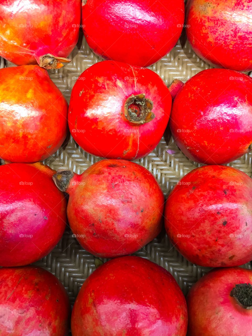 pomegranates fruit red color 