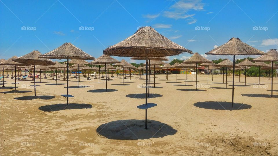 Empty Beach in Vlora Albania