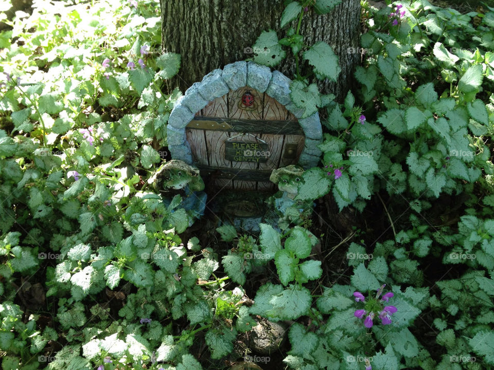 tree door fairy elf by cindy