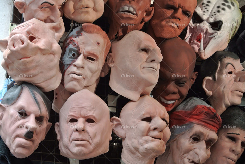 prague scary rubber masks by kikicheeky