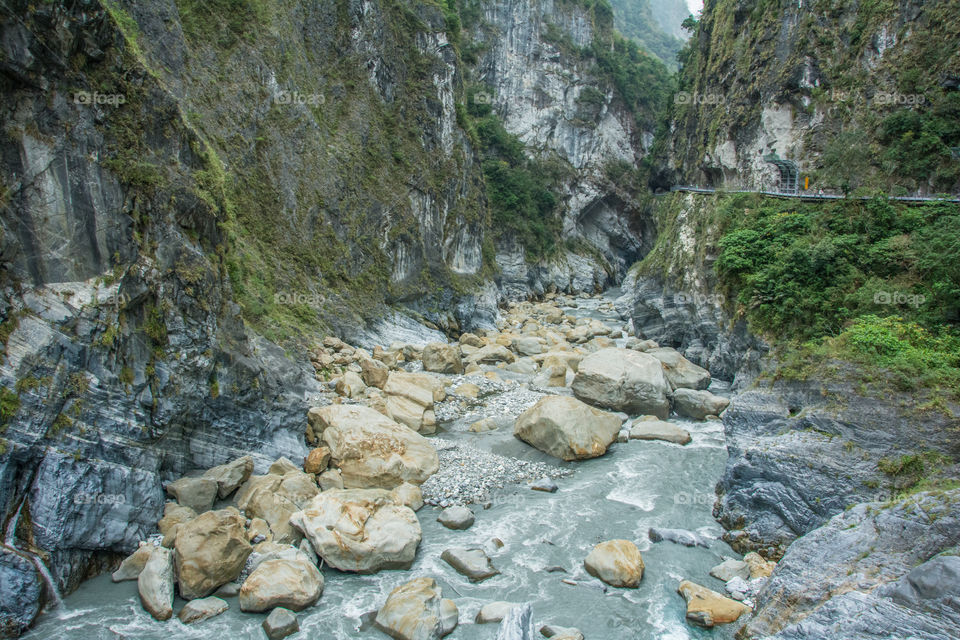 Taroko Canyon scenery. Taroko Gorge, Taroko National Park, Taiwan.