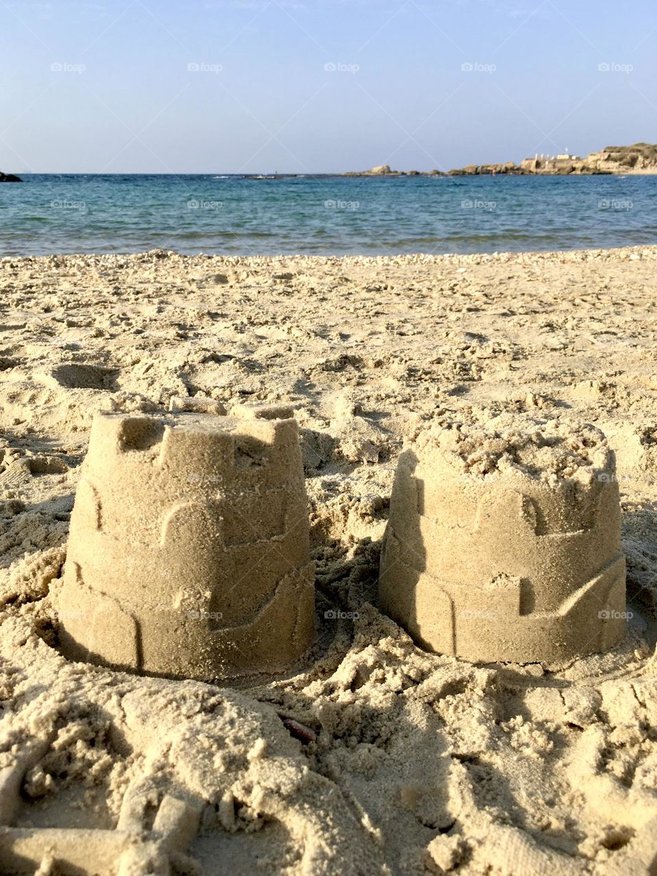 Two sand castles 