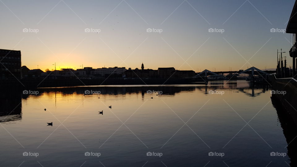 Water, Reflection, Lake, Dawn, Sunset
