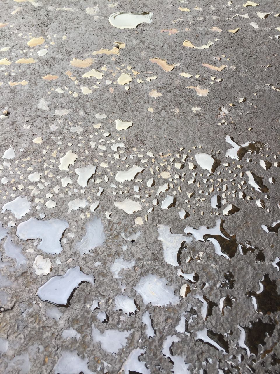 Grease water pavement