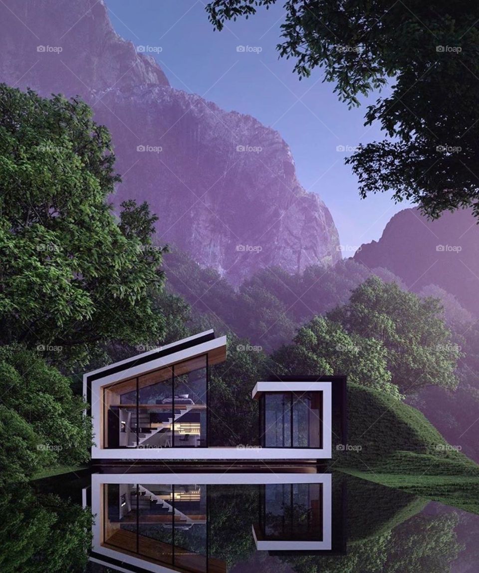 house, country house, the house on the lake, mountain, house in the mountains, house in the woods, forest