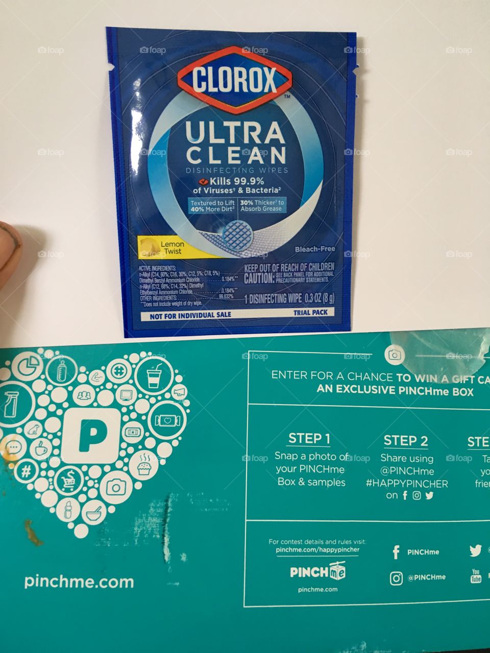 Free sample came in the mail ultra clean! Love my samples from pinch me thanks!!