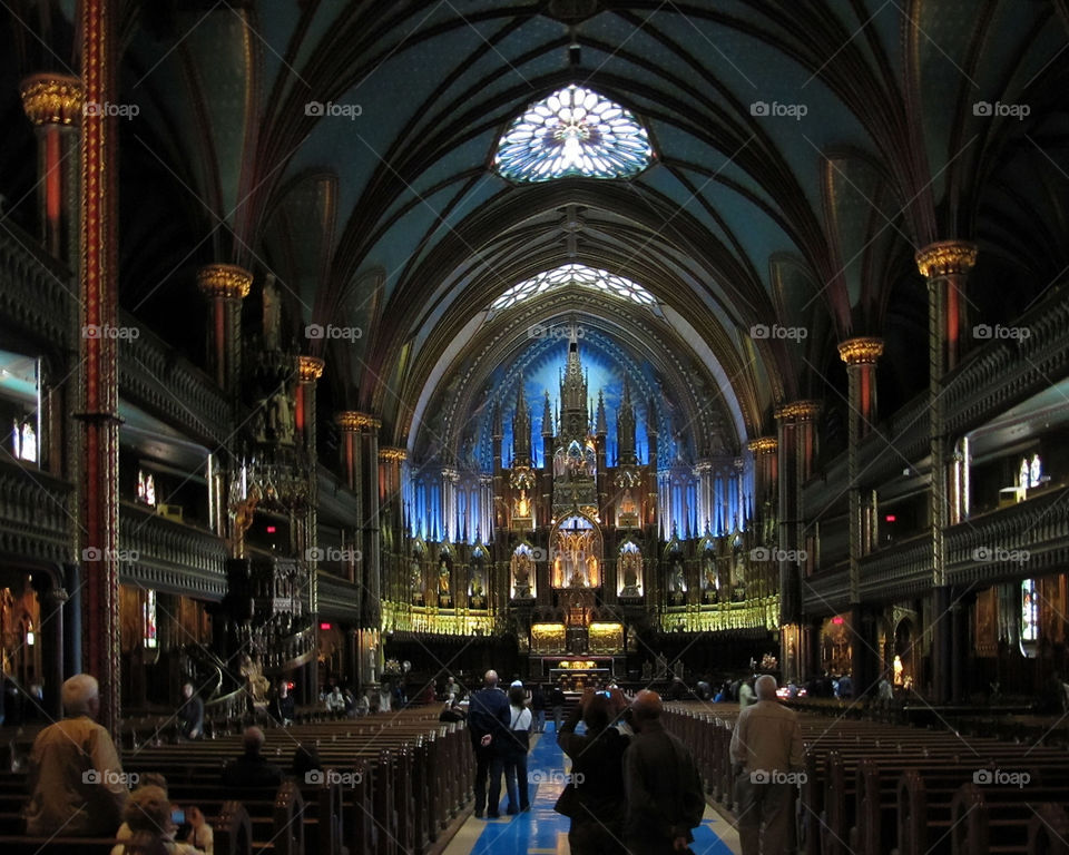 church building interior montreal by wme