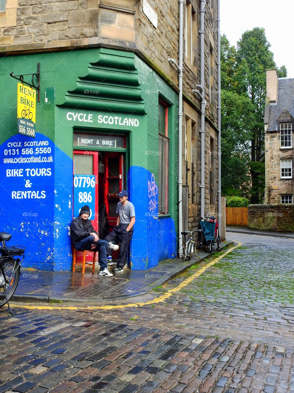 Hanging out in Edinburgh