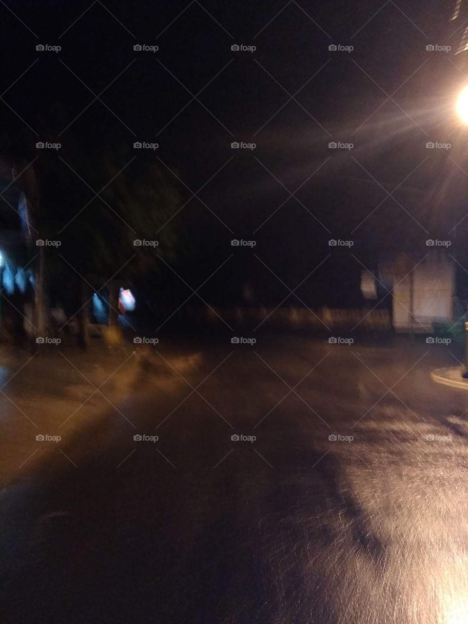 dark hallway at midnight