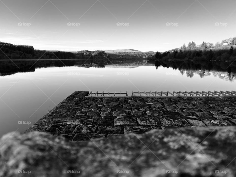 Perfect reflection in the darkness. 