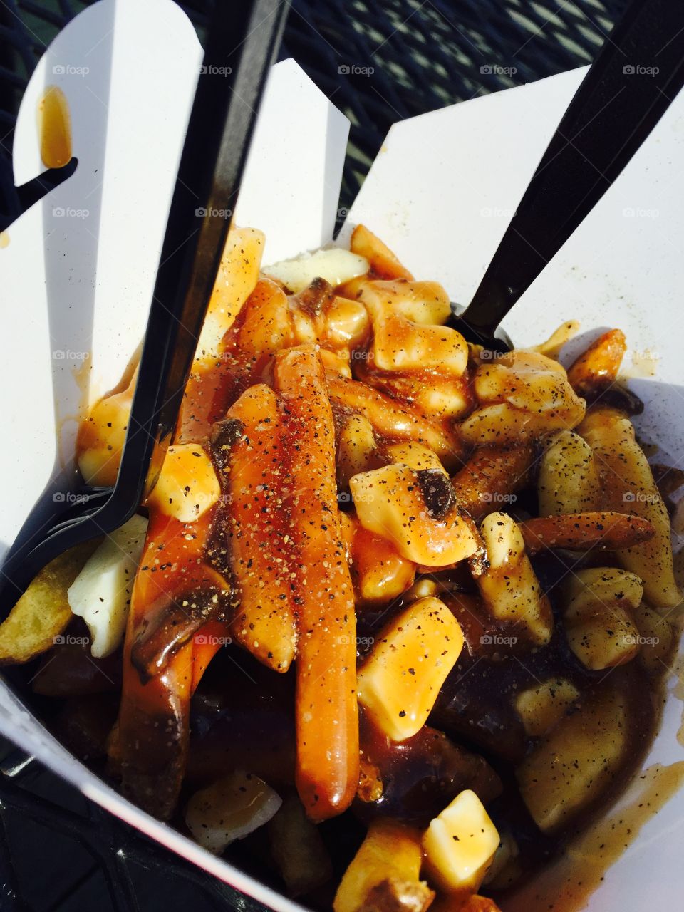 Delicious Poutine. CHeese Curds 