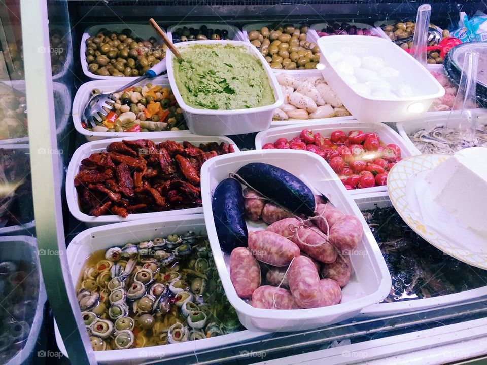 Food at the deli