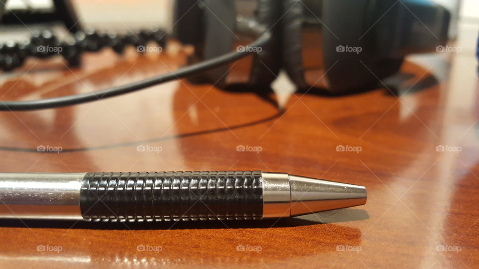 Pen on desk