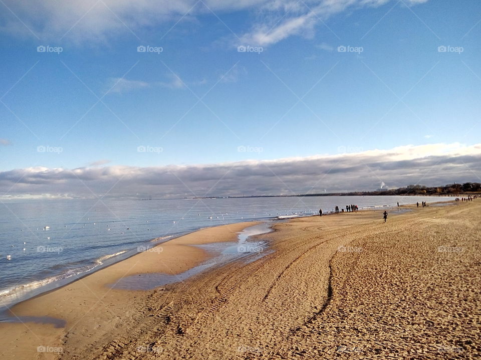 Beach view in Sopot 