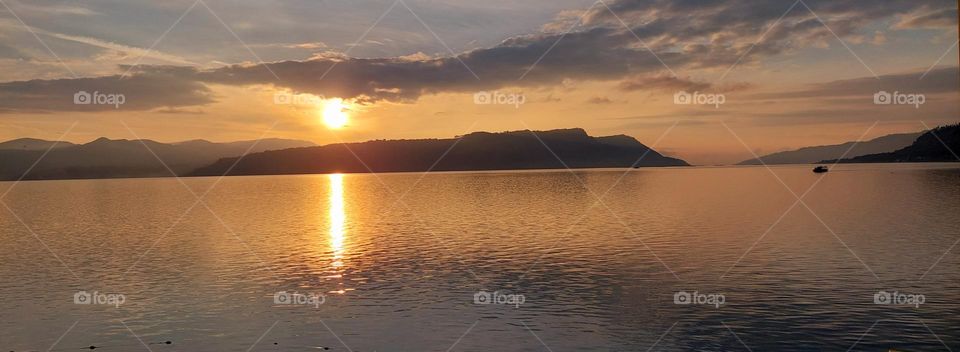 Sunrise at Lake Toba, Samosir Island, Indonesia