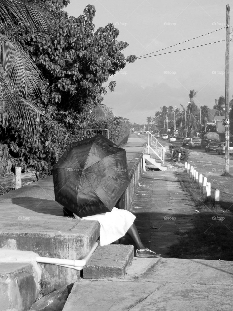 Lady in White. Guyana, South America