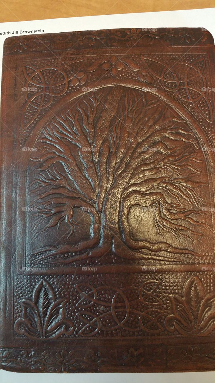Leather Book Journal Tree