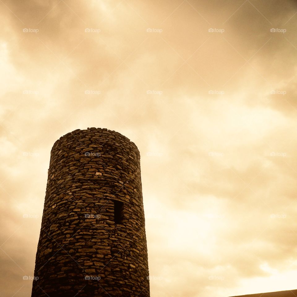 Tower in Vernazza in Italy