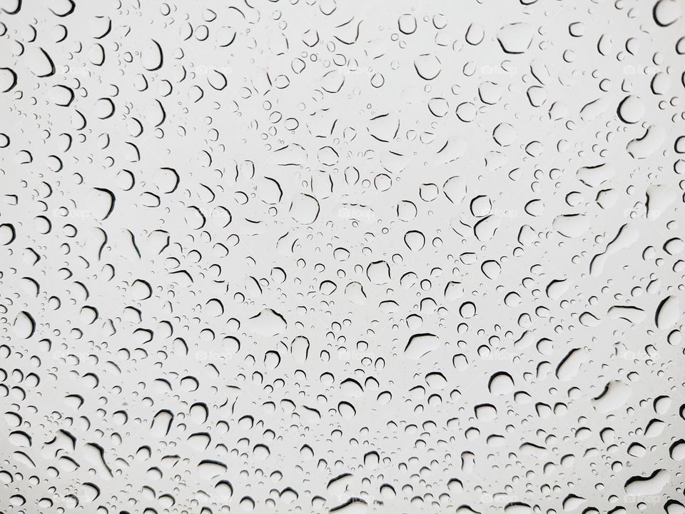 raindrops on the window