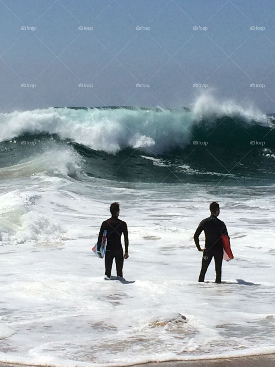 Monster Waves. Monster waves at The Wedge in Newport Beach, California