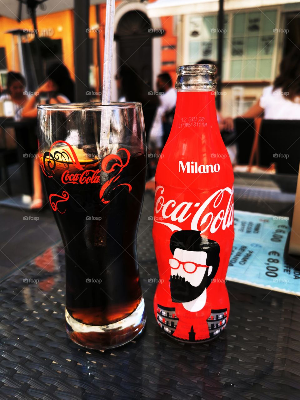 Secret retuals Kids people crowd party outdoor outside joy happy cola glass drink view table day part red pink form unhealthy junk food gaz bottle cafe street day Light contrast