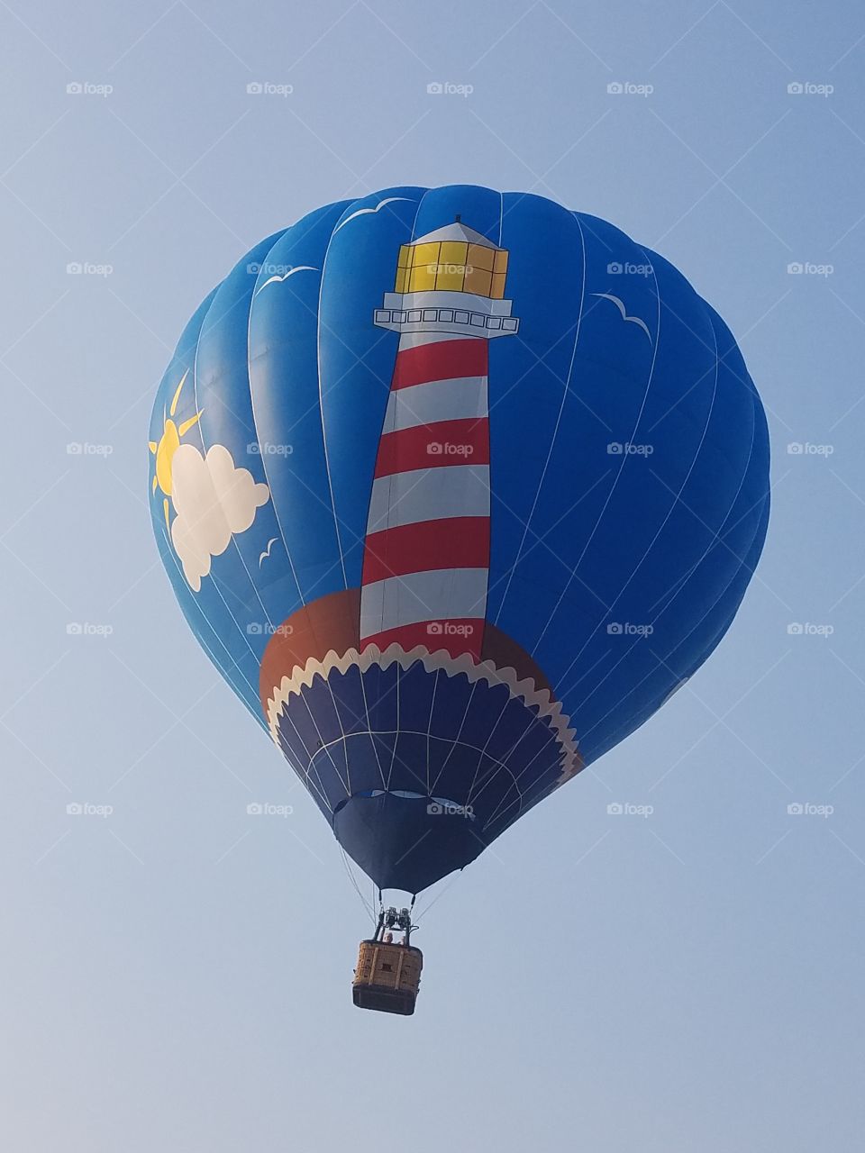 lighthouse hot air balloon