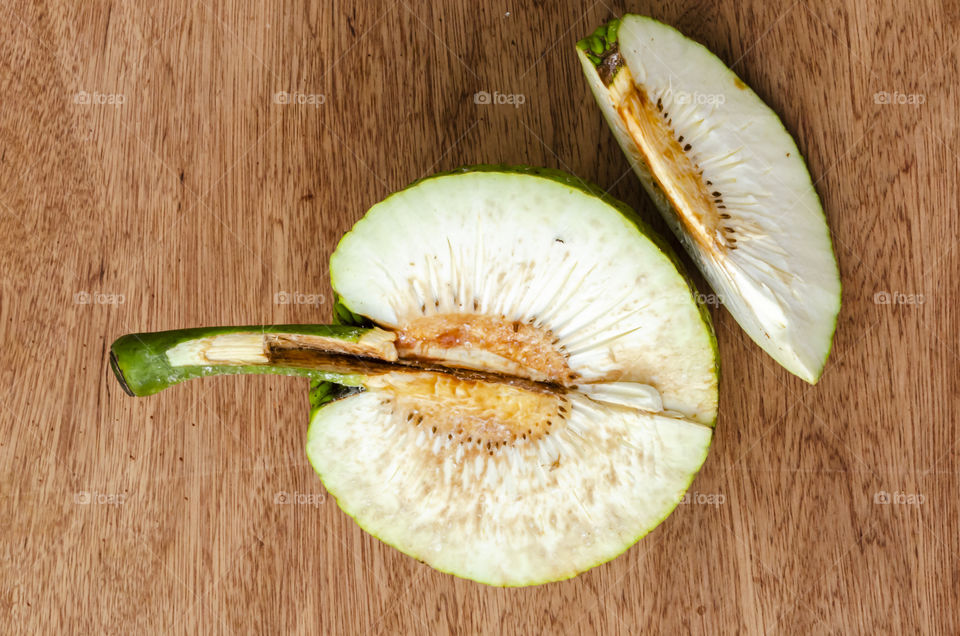 Unripe Breadfruit Internal