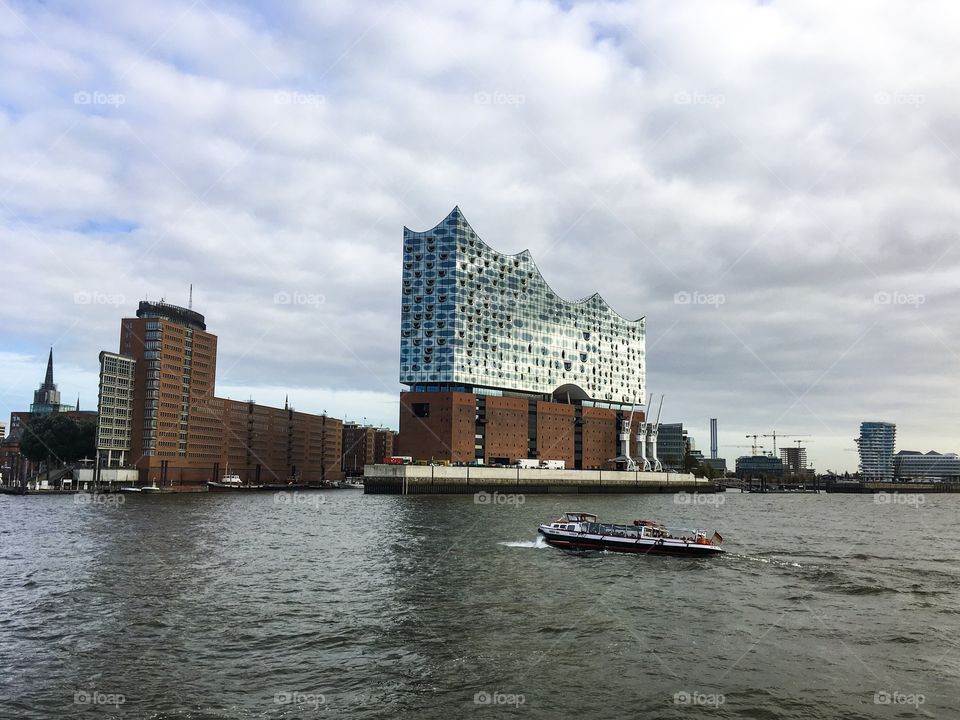 Hamburg. Elbphilarmoni .Speicherstadt